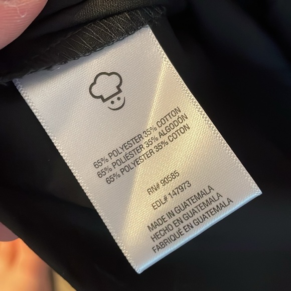 Happy Chef Signature Coat Lightweight Chef Coat Black size S Style #505 - Picture 9 of 14